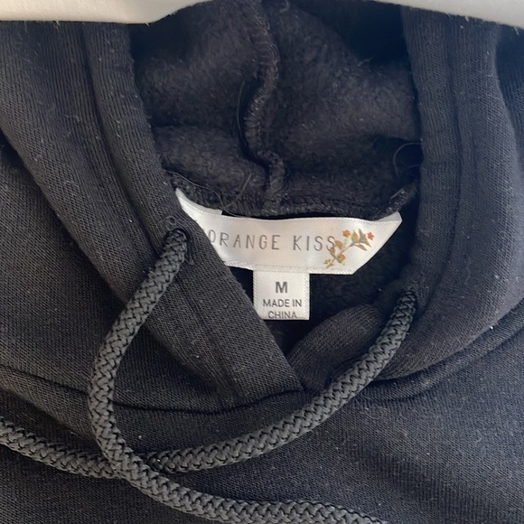 Orange Kiss Baby Girl Fire Hoodie - Picture 3 of 6